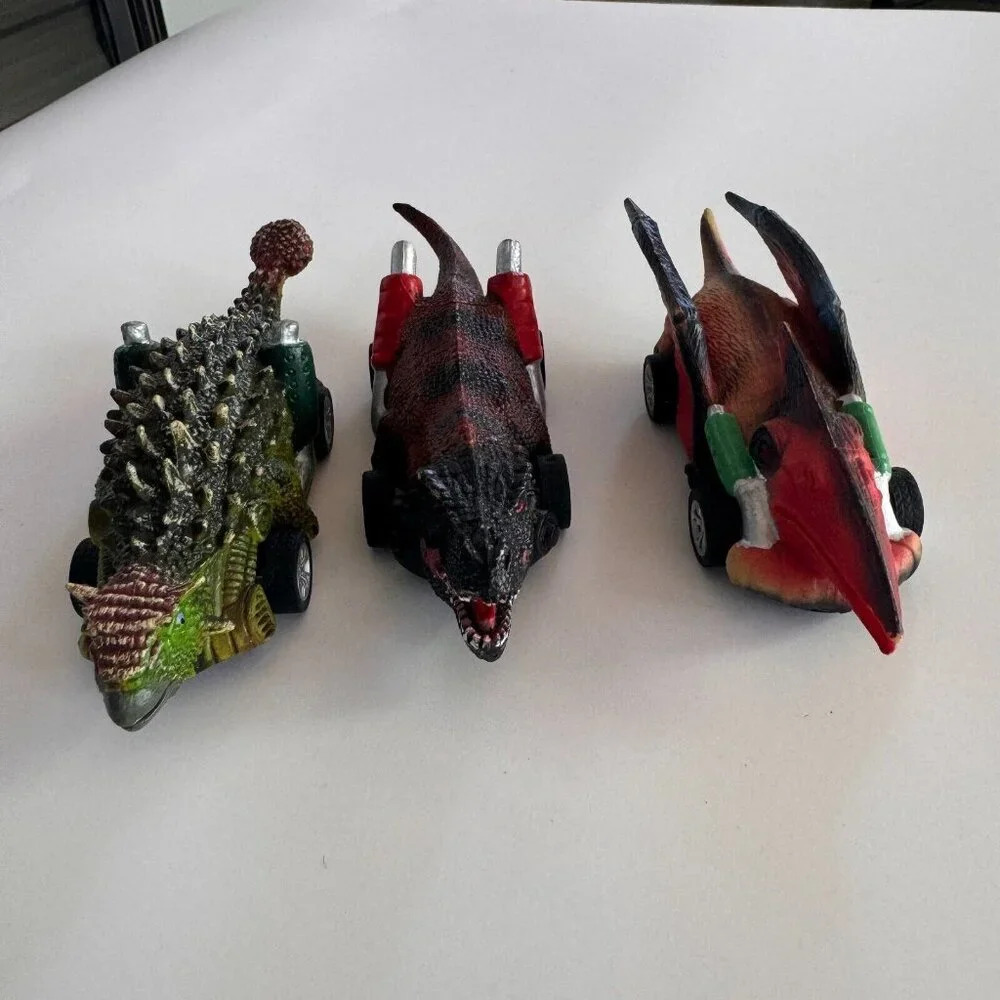 Lot of 3 Dino to Dinosaur Cars Monster  Trucks‎ Toys